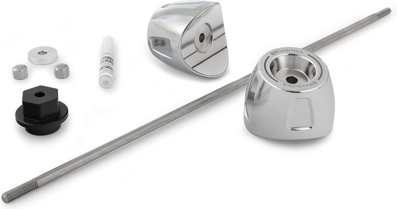 WUNDERLICH Sliders axle protection pads - front - chromed | 11890-000
