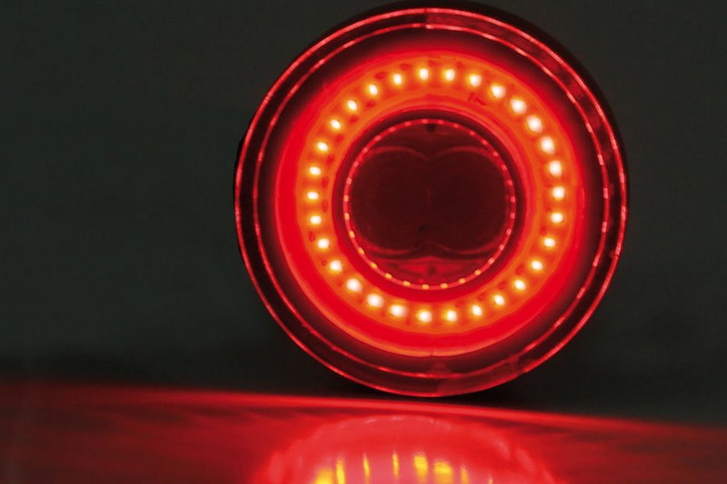 WUNDERLICH HIGHSIDER LED rear light, brake light, APOLLO BULLET indicator - Set - black | 18000-100
