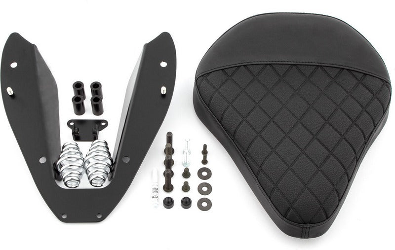 Wunderlich Swinging saddle RockBob for Rear fender RockBob - Artificial leather - black | 18700-112