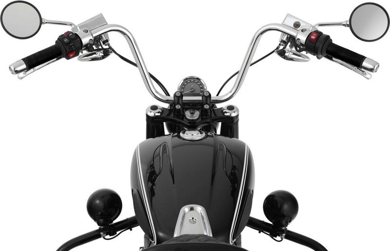 WUNDERLICH leather sleeves for the handles on the BMW R 18 - Set - black | 18701-002