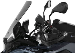 Wunderlich windshield»MARATHON« - Carrier long (160mm) - smoked grey | 20230-105