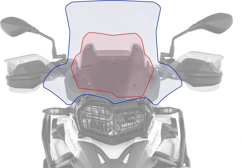 Wunderlich Windshield Marathon - Carrier Short (115Mm) - Clear | 20230-204