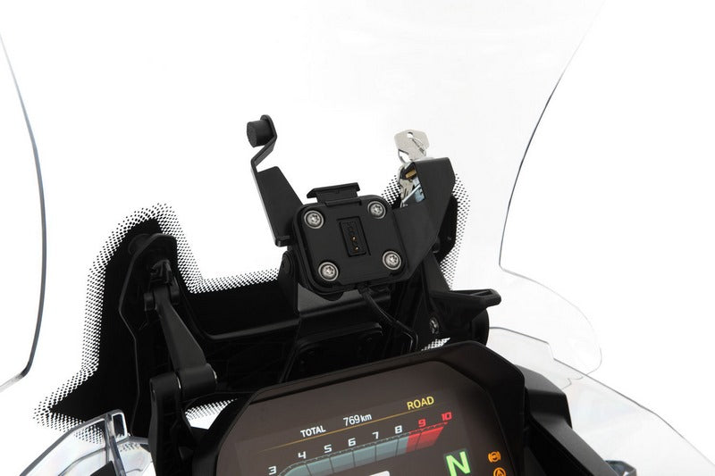 Wunderlich navigation security kit for Garmin Zumo XT - black | 21170-602