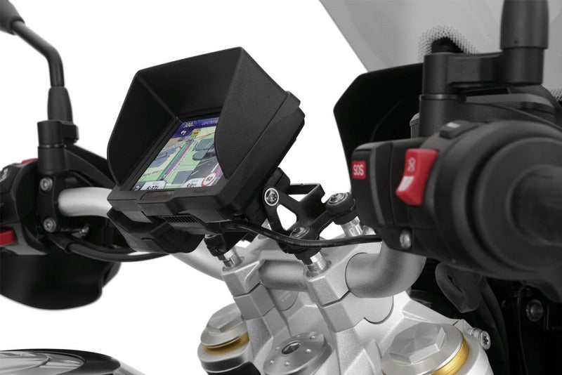 Wunderlich “Ergo” Handlebar Riser For Models With Bmw Sat Nav - Silver | 25800-201