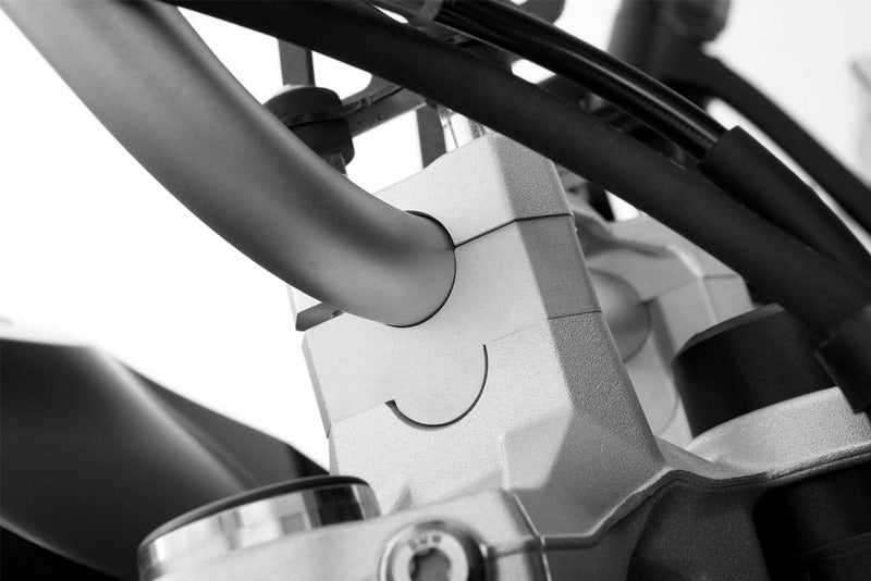 Wunderlich “Ergo” Handlebar Riser For Models With Bmw Sat Nav - Silver | 25803-101