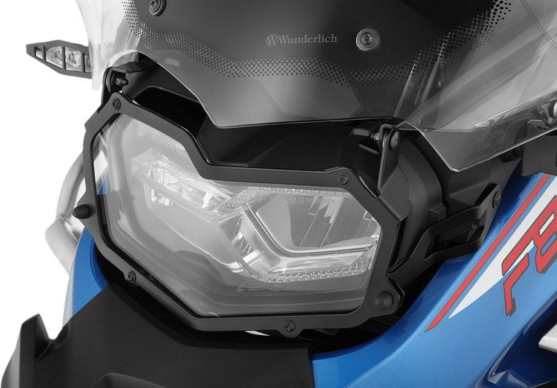 Wunderlich headlight protection grille, foldable,»CLEAR« for F 850 GS - black | 25858-102