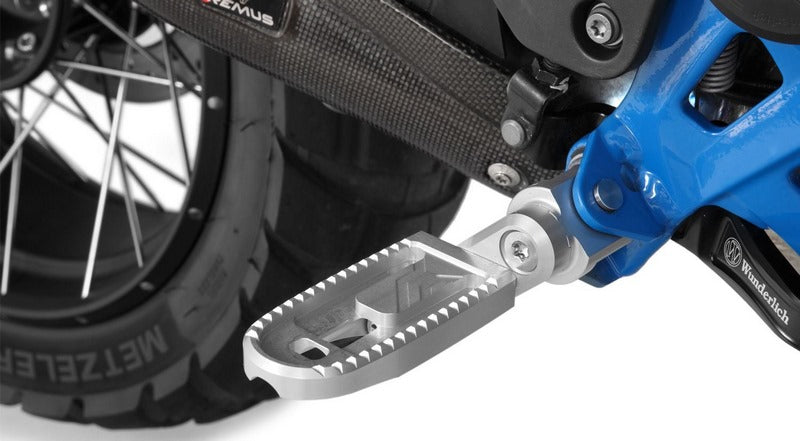 WUNDERLICH sleeve kit for EVO1 rider Vario footrest - silver | 25919-000