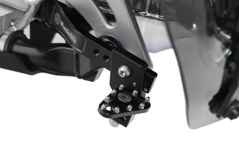 Wunderlich foot brake lever lowering kit - 30mm - black | 26221-102
