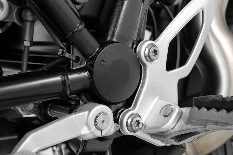 Wunderlich Swingarm Pivot Cover Classic Design - Left, Black | 28290-202