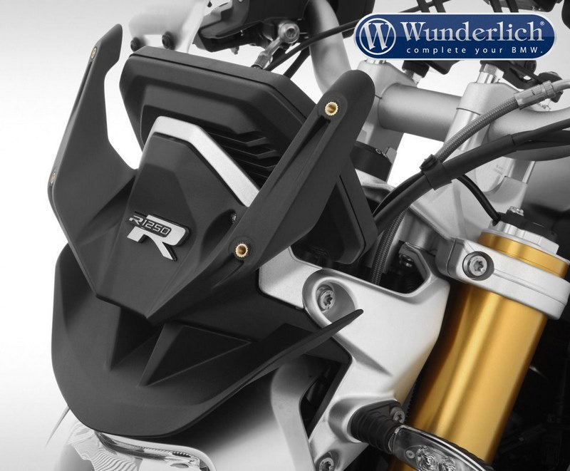 Wunderlich Mounting bracket for the "MARATHON" windshield for the BMW R 1250 R - black | 30450-230
