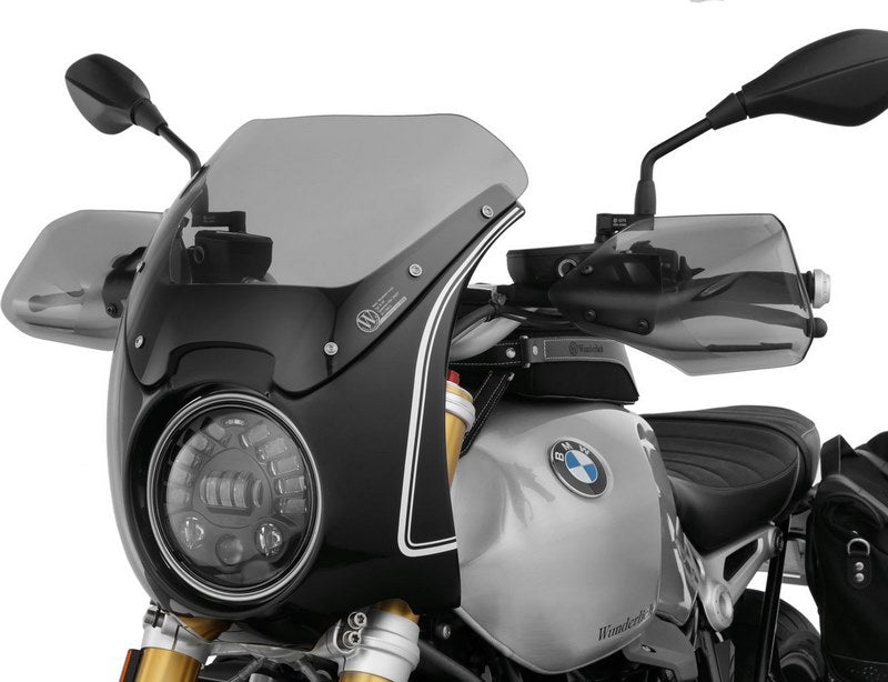 Wunderlich Cockpit Fairing, Black Storm Metallic - White | 30471-604