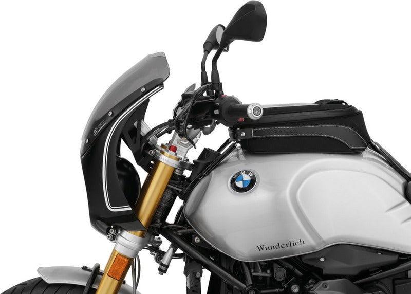 Wunderlich Cockpit Fairing, Black Storm Metallic - White | 30471-604
