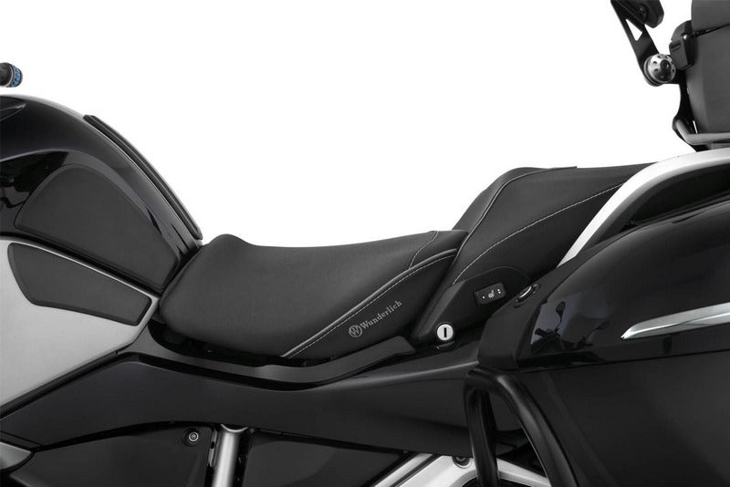 Wunderlich "AKTIVKOMFORT" rider seat with seat heating - standard - black | 30930-410