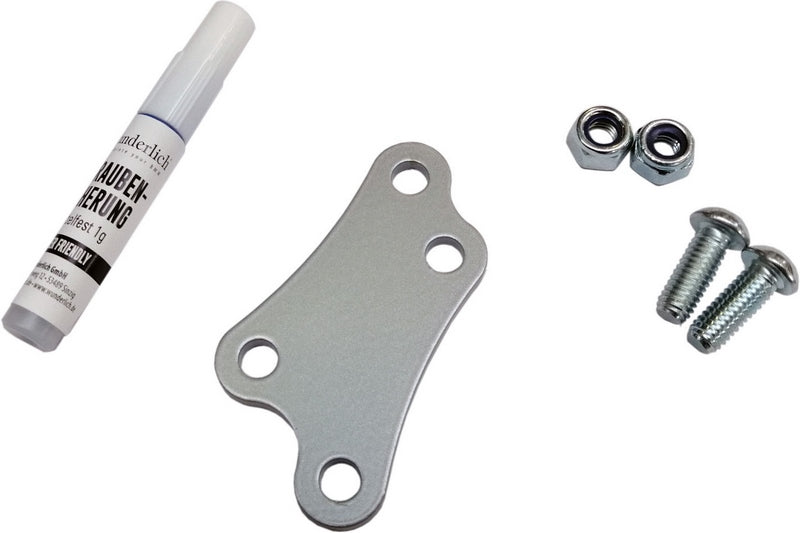 Wunderlich foot brake lever lowering kit - silver | 31430-313