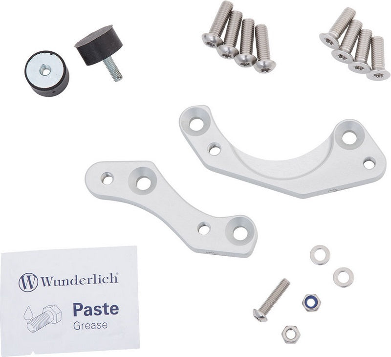 Wunderlich footrest lowering kit rider (Euro 5) - silver | 31430-801