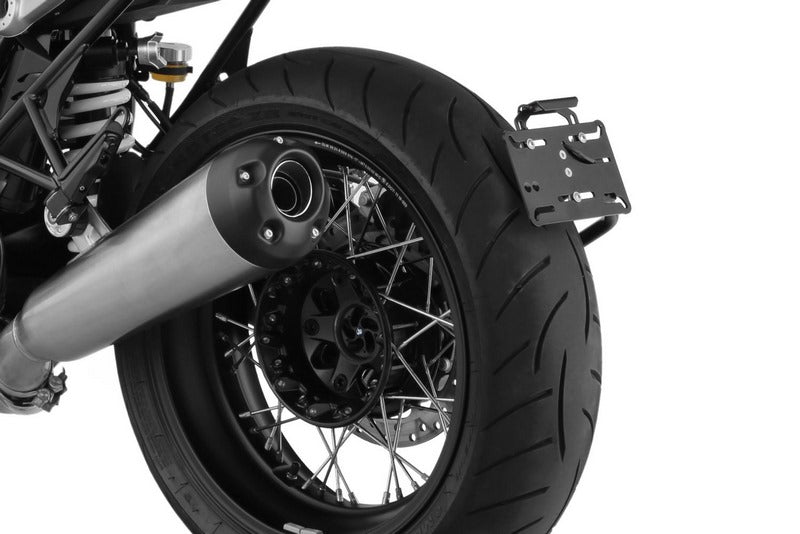 Wunderlich Swing Arm Number Plate Holder Centered - Black | 38981-302