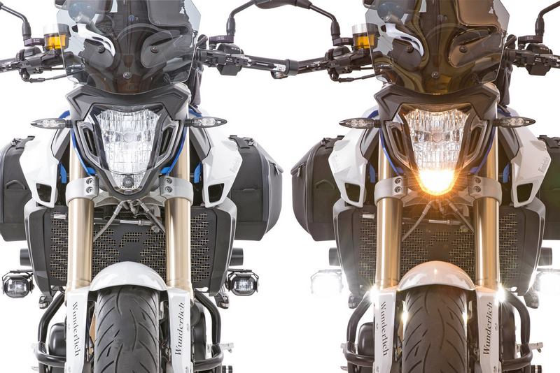 Wunderlich Led Additional Headlight “Microflooter” For Vehicle Install - Black | 40500-102