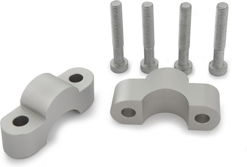 Wunderlich »ERGO« handlebar riser - 20mm - silver | 41971-011