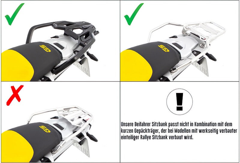 WUNDERLICH AKTIVKOMFORT passenger seat - low - yellow | Edition 40 Years GS | 42720-919