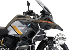 WUNDERLICH R-Line Side Sticker Clear tank decorative kit - black-yellow | 48300-114