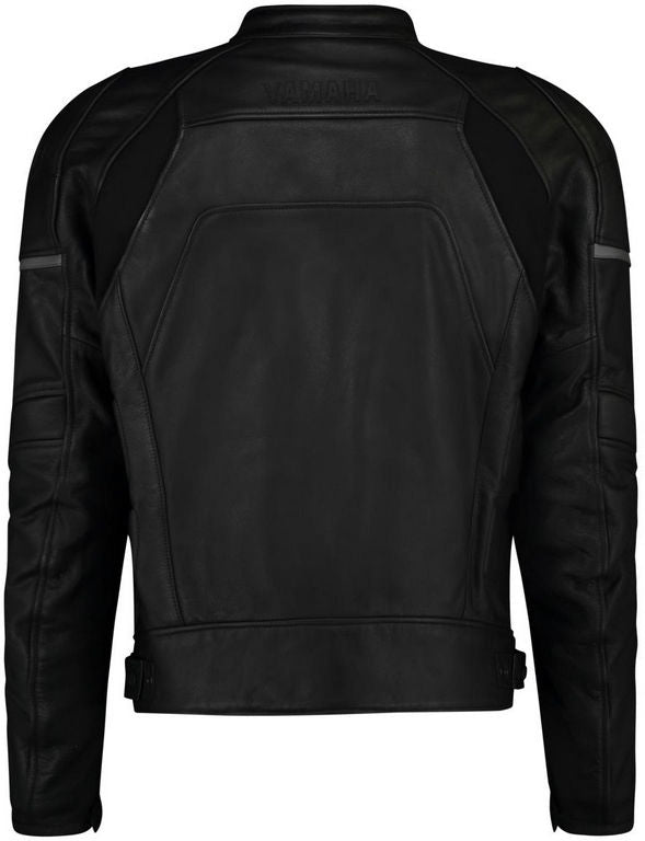 Yamaha MT Men's Leather Jacket Mt Lans Black/Gray | A19-EJ100-B1