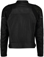 Yamaha MT Men's Leather Jacket Mt Lans Black/Gray | A19-EJ100-B1