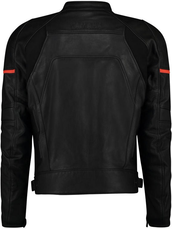Yamaha MT Men's Leather Jacket Mt Lans Black/Gray | A19-EJ100-B1