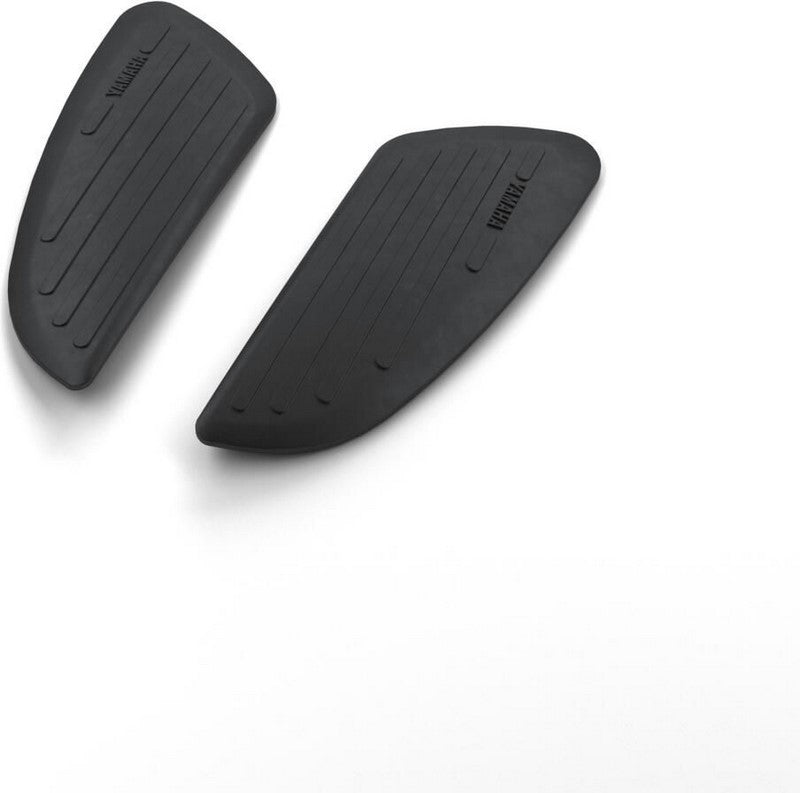 Yamaha Side tank pads in retro style with YAMAHA logo | B1V-SFUEL-M4-BL
