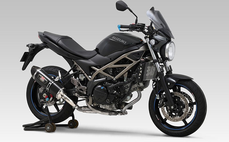 Yoshimura JMCA Slip-On R-77J SV650/SV650X 22 (ABS), Metal Magic cover, Carbon end | 110-119-5W20