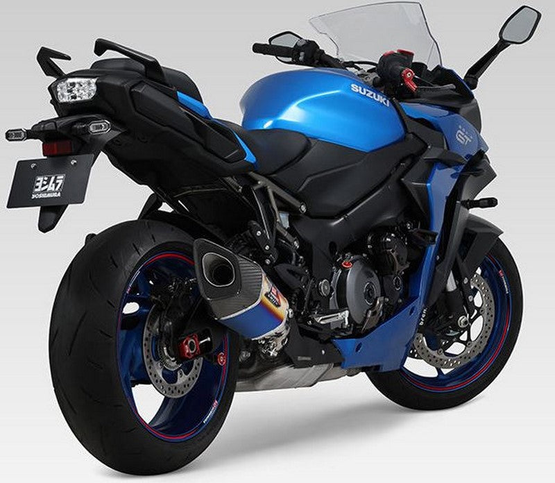 Yoshimura JMCA GSX-S1000GT (22) Slip-On R-11Sq, Titanium Blue cover | 110-19E-L16G0