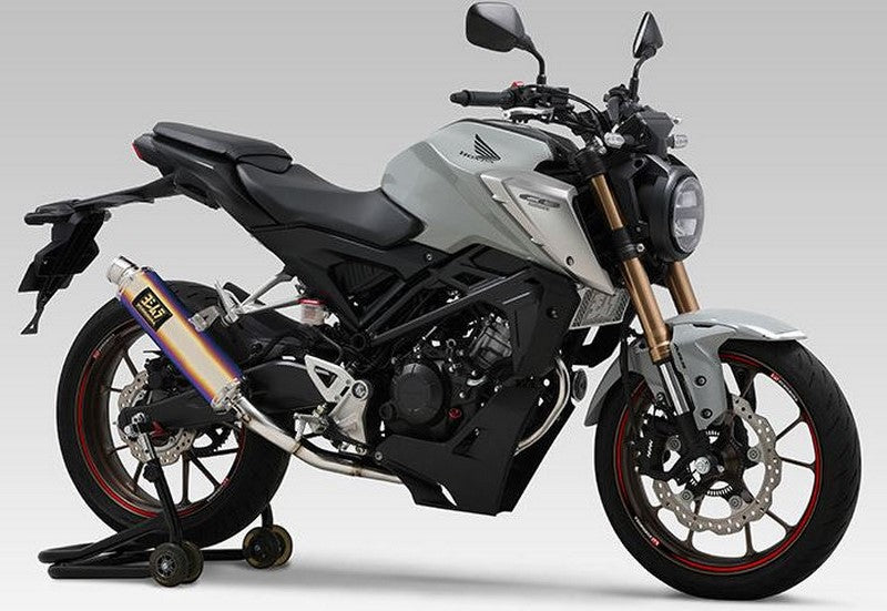 Yoshimura JMCA Full System GP-MAGNUM 105 CB125R (21), Titanium Blue cover | 110A-45G-5U80B