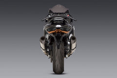 Yoshimura USA Hayabusa 2022-23 Race R-77 Dual Stainless Slip-On Exhaust, W/ Stainless Mufflers | 1121120520