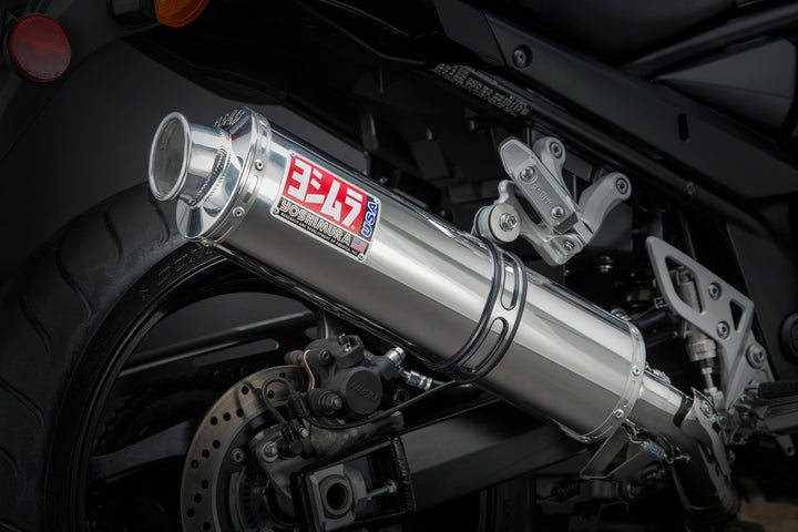 Yoshimura USA GSF/GSX1250Fa 07-16 RS-3 Stainless Slip-On Exhaust, W/ Stainless Muffler | 1126255