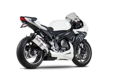 Yoshimura USA GSX-R600/750 11-22 R-77 Stainless Slip-On Exhaust, W/ Stainless Muffler | 1160020520