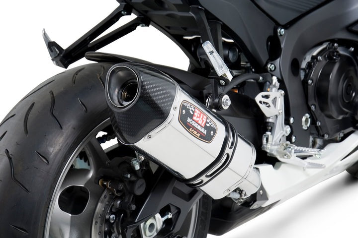 Yoshimura USA GSX-R600/750 11-22 R-77 Stainless Slip-On Exhaust, W/ Stainless Muffler | 1160020520