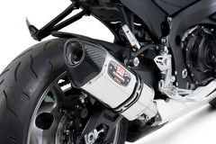 Yoshimura USA GSX-R600/750 11-22 R-77 Stainless Slip-On Exhaust, W/ Stainless Muffler | 1160020520