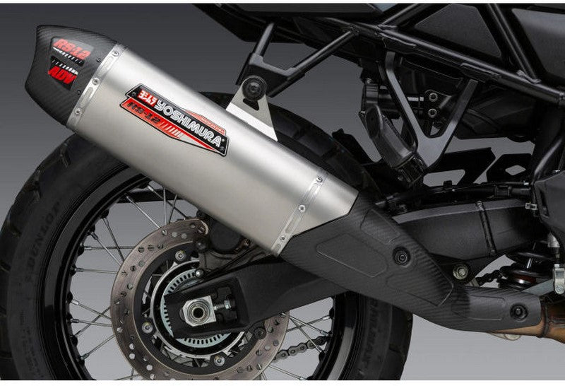 Yoshimura USA SUZUKI V-STROM 800 RS12 SO SS/CF EXHAUST STREET SLIP-ONS | 11710BS520