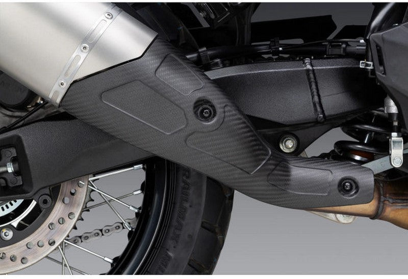Yoshimura USA SUZUKI V-STROM 800 RS12 SO SS/CF EXHAUST STREET SLIP-ONS | 11710BS520