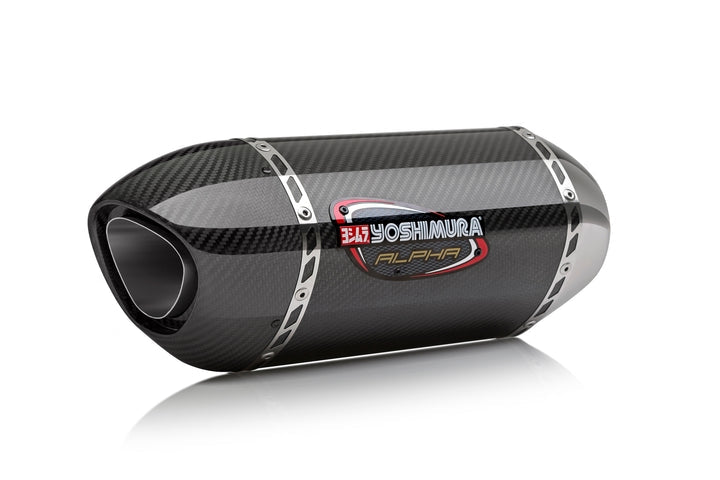 Yoshimura USA GSX-S750/Z 15-16 Alpha Stainless Slip-On Exhaust, W/ Carbon Fiber Muffler | 11800EM220