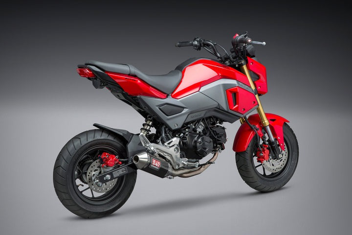 Yoshimura USA Grom 17-20 Race Mini RS-2 Stainless Full Exhaust, W/ Carbon Fiber Muffler | 12121AB251