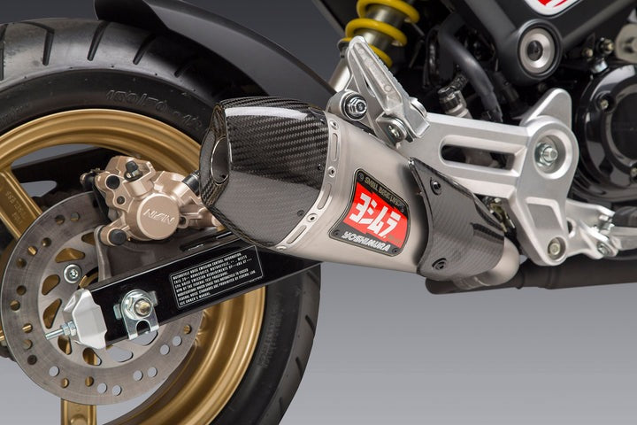 Yoshimura USA Grom 2022-23 RS-9T Stainless Slip-On Exhaust, W/ Stainless Muffler | 12122BR520