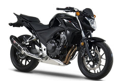Yoshimura USA CBR500R/Cb500F 13-15 R-77 Stainless Slip-On Exhaust, W/ Carbon Fiber Muffler | 1250020220
