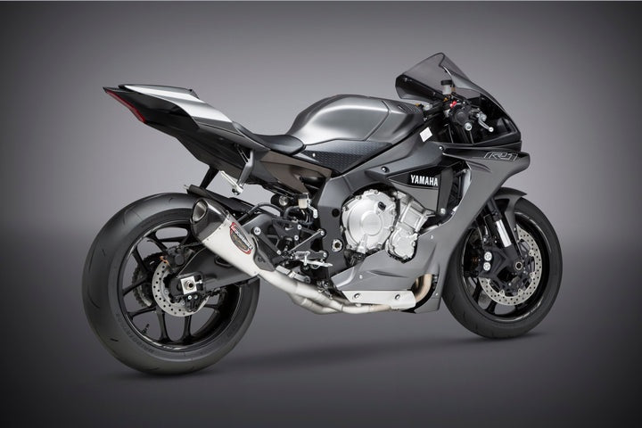 Yoshimura USA YZF-R1/M/S 15-22 Race Alpha T Stainless 3/4 Exhaust, W/ Stainless Muffler | 13141CP520