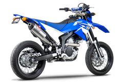 Yoshimura USA WR250R 08-20/WR250X 08-11 Race RS-4 Stainless Slip-On Exhaust, W/ Stainless Muffler | 133002D520
