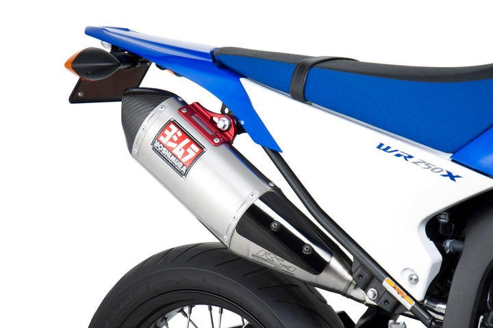 Yoshimura USA WR250R 08-20/WR250X 08-11 Race RS-4 Stainless Slip-On Exhaust, W/ Stainless Muffler | 133002D520