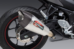 Yoshimura USA YZF-R3 15-22 / Mt-03 20-22 At2 Stainless Slip-On Exhaust, W/ Stainless Muffler | 13320BP523