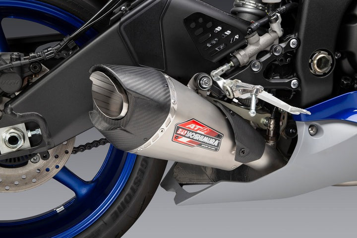 Yoshimura USA YZF-R6V 06-20 Race At2 Stainless Full Exhaust, W/ Stainless Muffler | 13630AP521