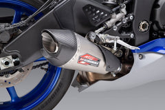 Yoshimura USA YZF-R6V 06-20 At2 Stainless Slip-On Exhaust, W/ Stainless Muffler | 13630BP521