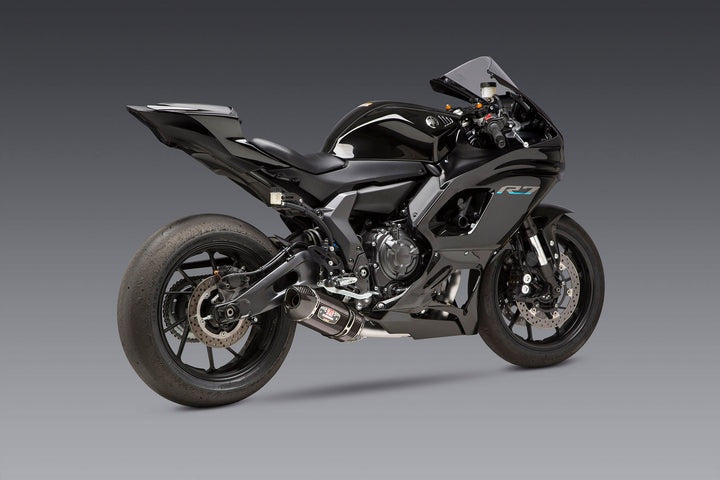 Yoshimura USA FZ/Mt-07 15-22 / Xsr700 18-22 / R7 2022 Race R-77 Stainless Full Exhaust, W/ Cf Muffler | 13700AJ220