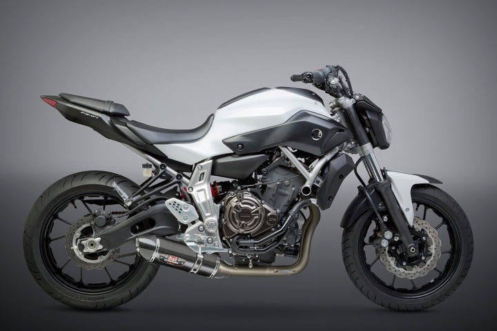 Yoshimura USA FZ/Mt-07 15-22 / Xsr700 18-22 / R7 2022 Race R-77 Stainless Full Exhaust, W/ Cf Muffler | 13700AJ220